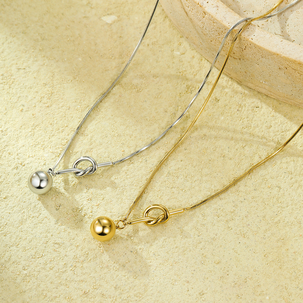 Ins Wind Cross-border Bends And Hitches Winding Ball Pendant