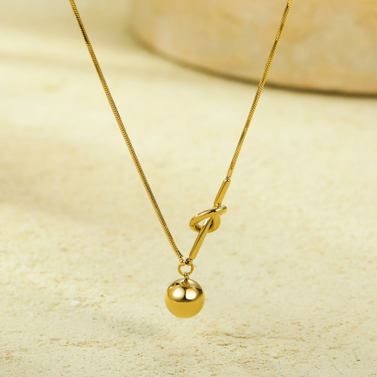 Ins Wind Cross-border Bends And Hitches Winding Ball Pendant