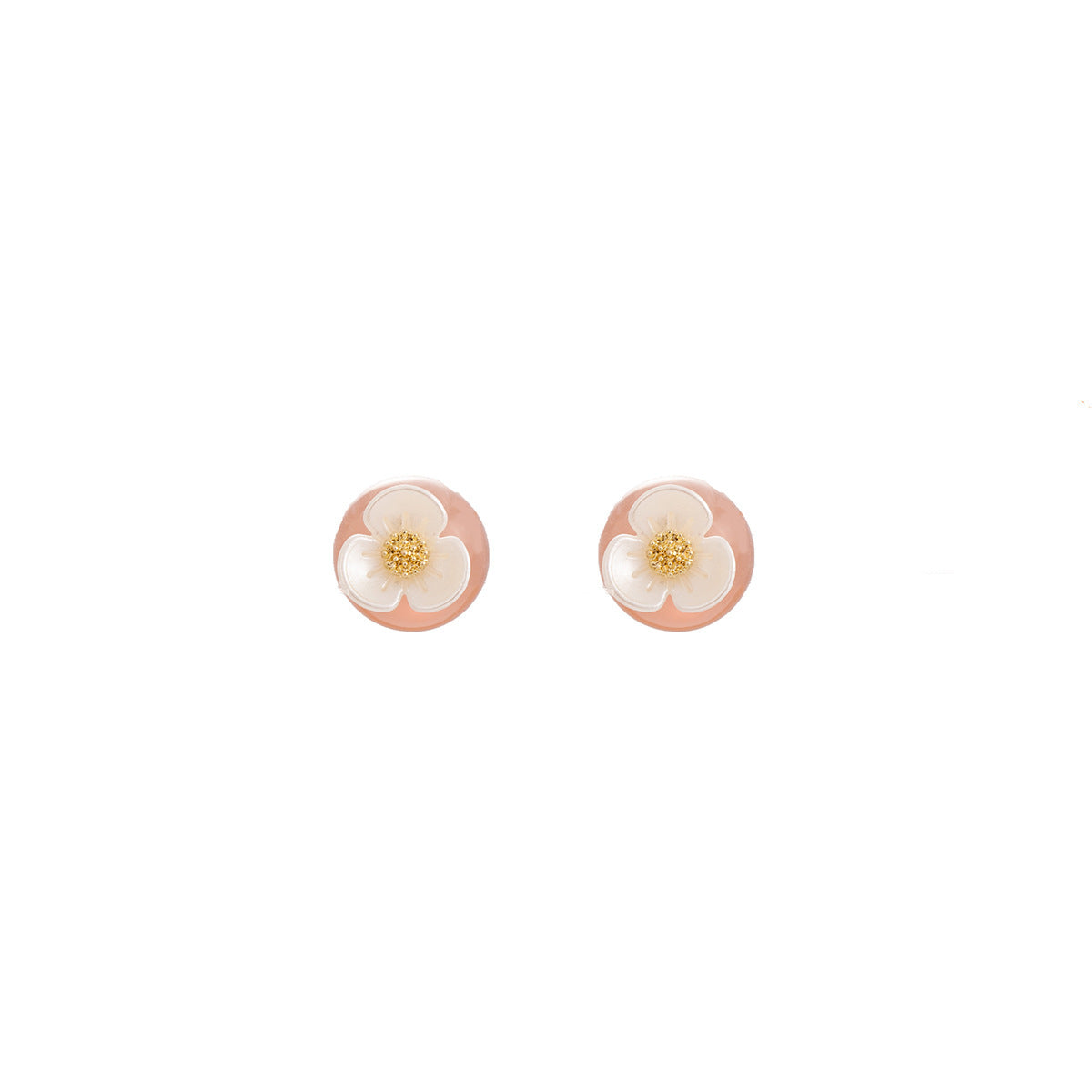 Flower Stud Earrings Dual-wear Pearl Earrings